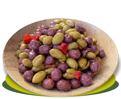 OLIVE ARLECCHINO CONDITE PICCANTI