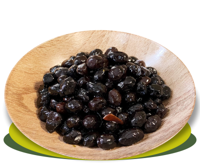 OLIVE NERE AL FORNO AROMATIZZATE