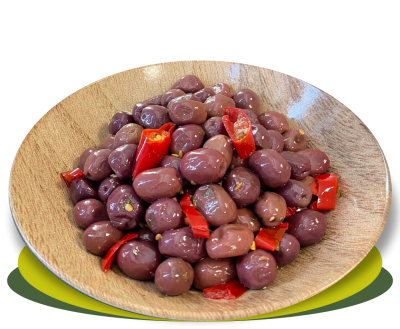 OLIVE NERE EGIZIANE CONDITE PICCANTI