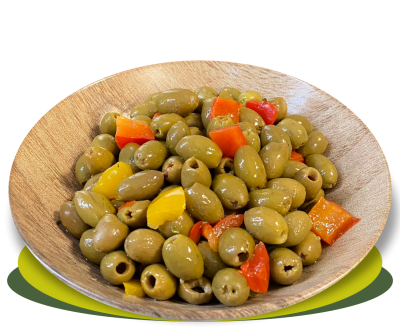 OLIVE SCHIACCIATE DENOCCIOLATE SICILIANE CONDITE DOLCI